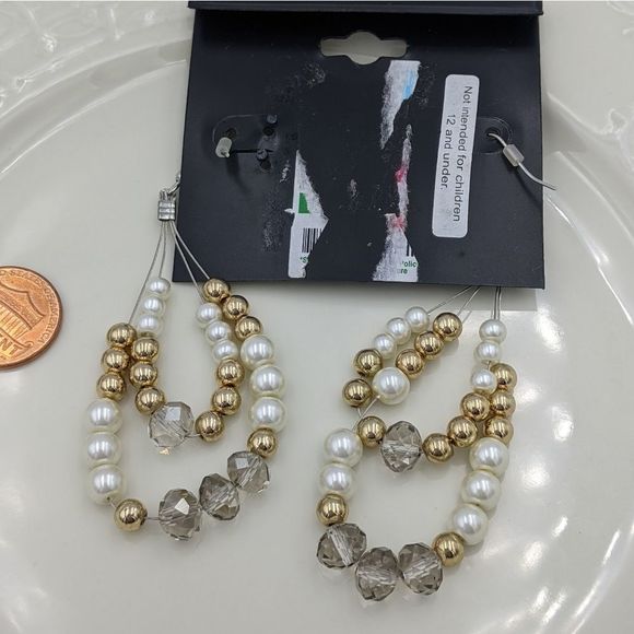 ✨3 for 25✨Studio Select Crystal Pearl Earring NWT - Picture 7 of 7